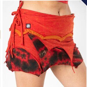 NWT Mexicali Blues Festival Tie Dye Wrap Skirt